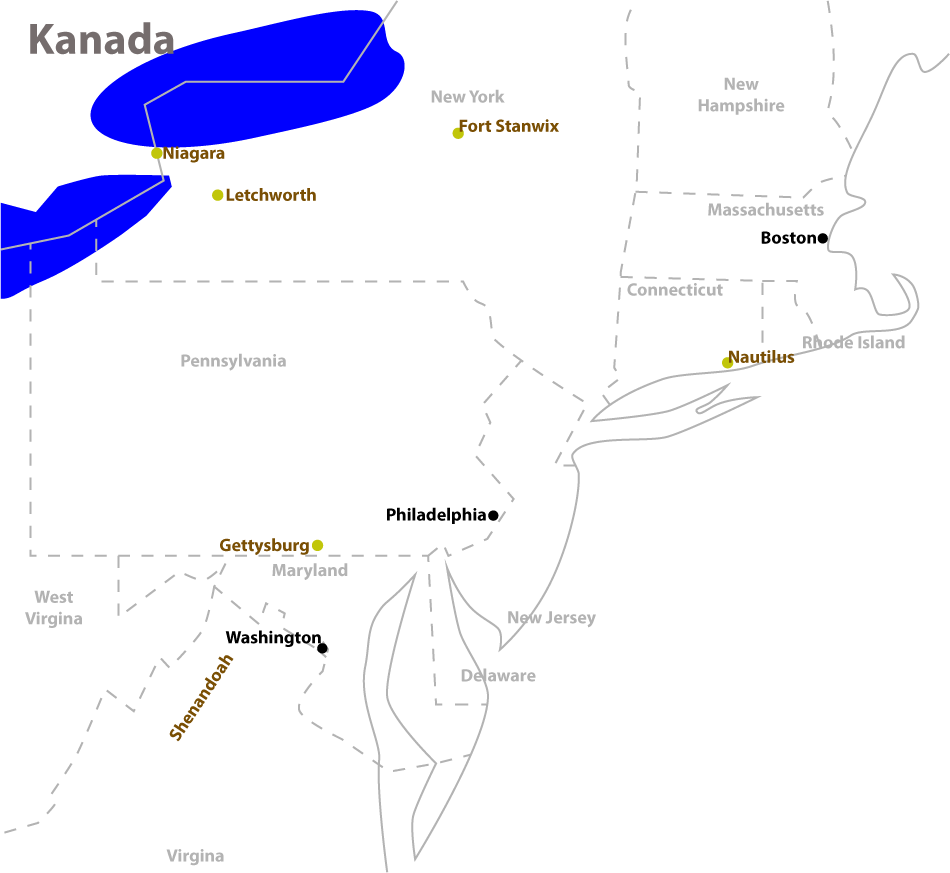 Karte Nordosten