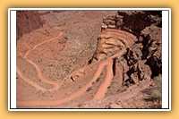 Canyonlands Shafter Trail von oben