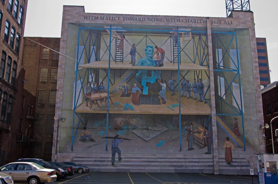 Philadelphia bemalte Hauswand