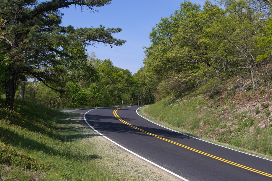 Strasse im Shenandoah NP