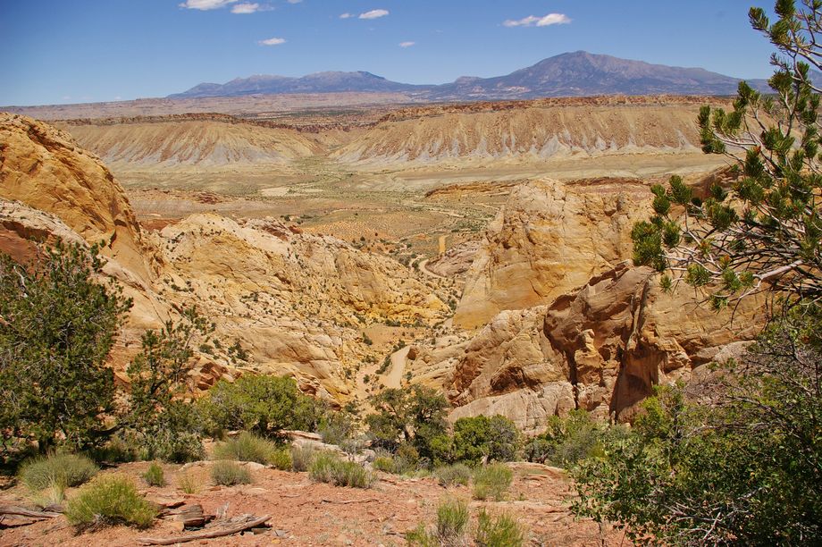 Burr Trail, Strasse von oben