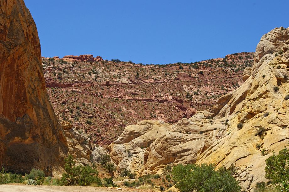 Burr Trail, Strasse nach rechts