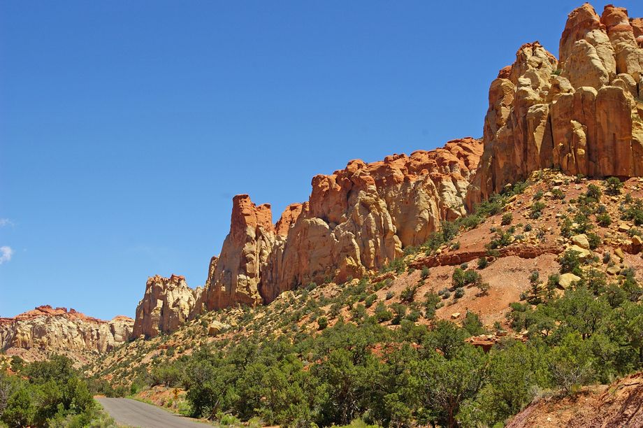 Burr Trail, Strasse nach rechts