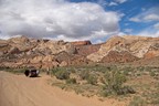Berg hoch zum Burr Trail
